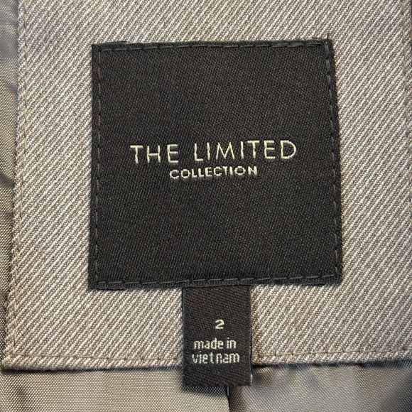 The Limited Womens Y2K Classic Sophisticated Blazer Size 2 Brown Minimalist NWT - Picture 4 of 10